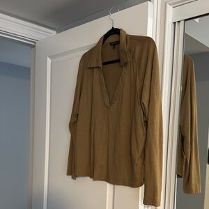 Banana Republic Camel Long Sleeve Shirt